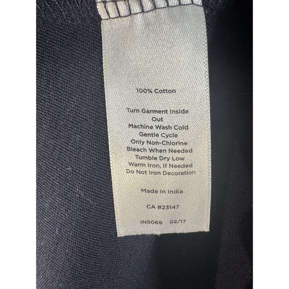 Talbots Dress Women’s Medium Navy Blue PM Cotton NEW Office Work Church Flowy - Picture 5 of 6